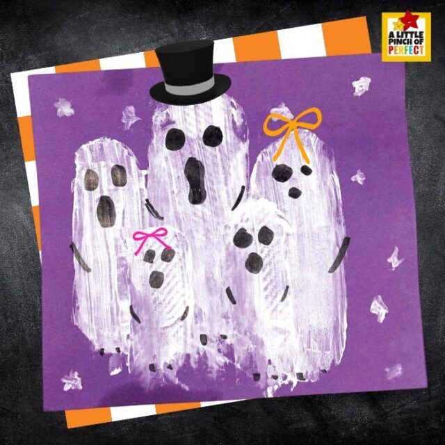 Addition Using Drawing Activity Potato Print Ghost Family: Simple Halloween Art Activity for Kids - A ...