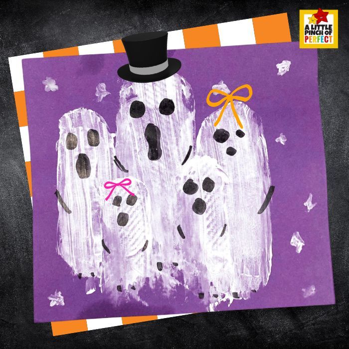 Addition Using Drawing Activity Potato Print Ghost Family: Simple Halloween Art Activity for Kids - A ...