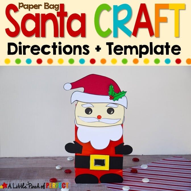 Santa Paper Bag Craft