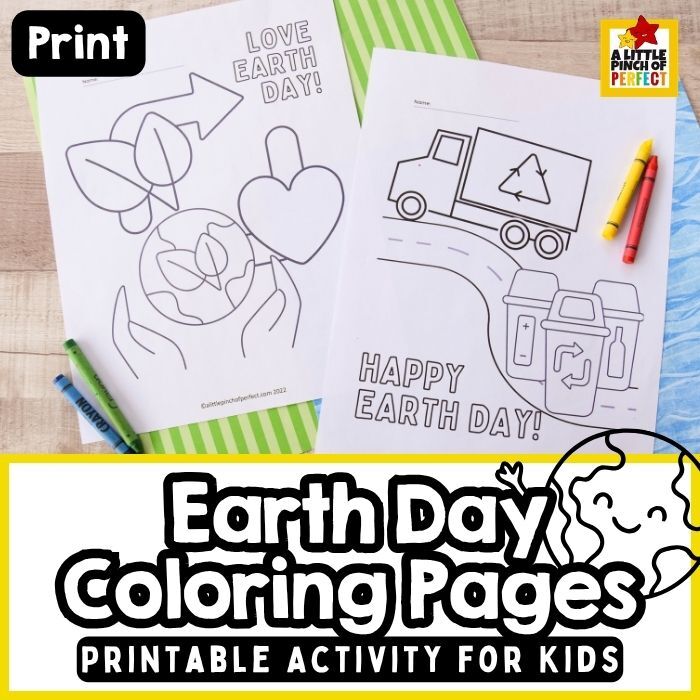 Earth Day Coloring Pages for Kids: Free Printable Activity