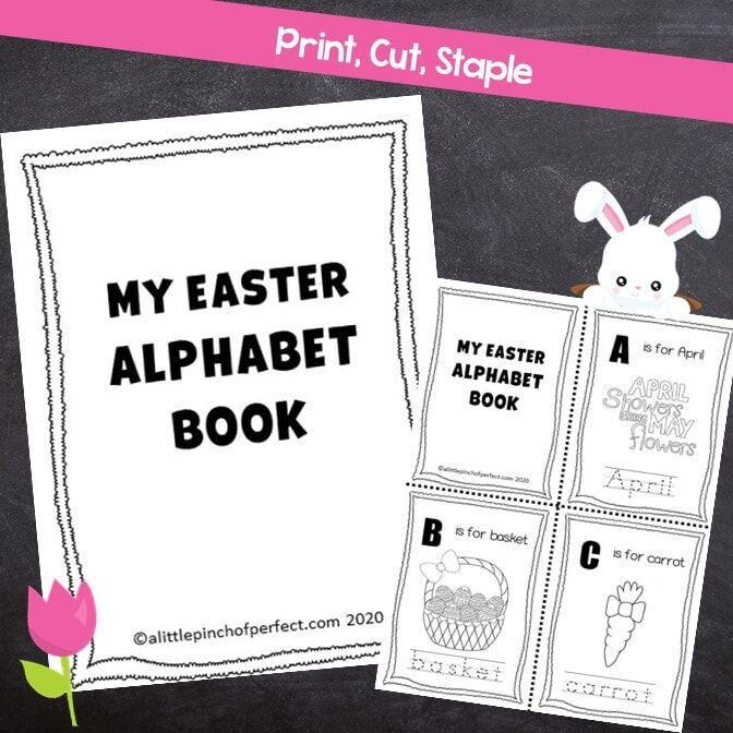 Easter ABC Alphabet Handwriting Book Printable Activity - Image 4