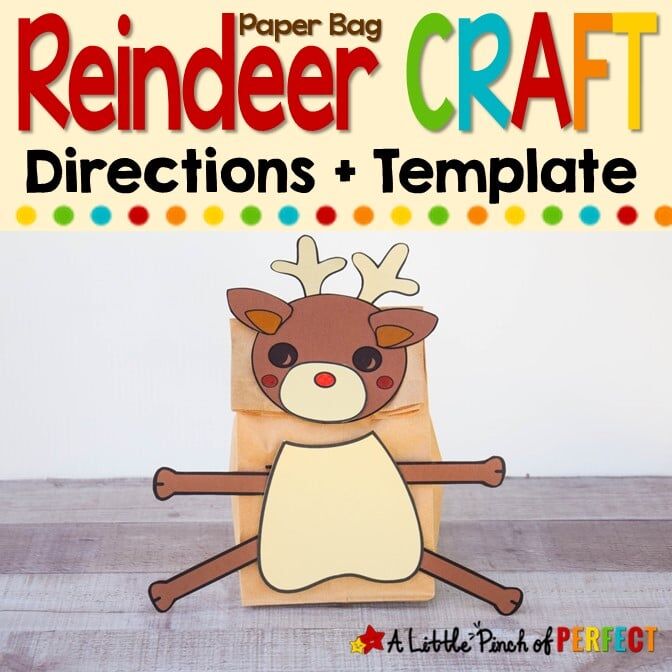 Reindeer Paper Bag Craft