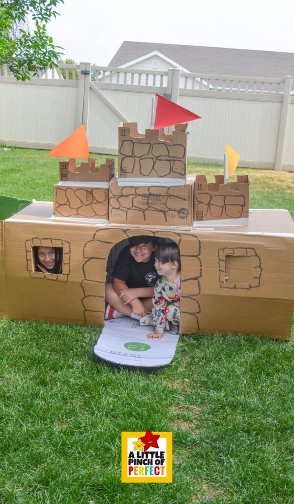 Cardboard Castle Project: Fun & Easy DIY for Kids Pretend Play - A